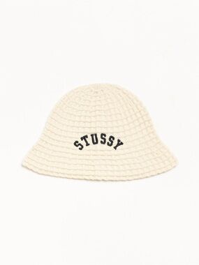 Stussy waffle knit bucket hat